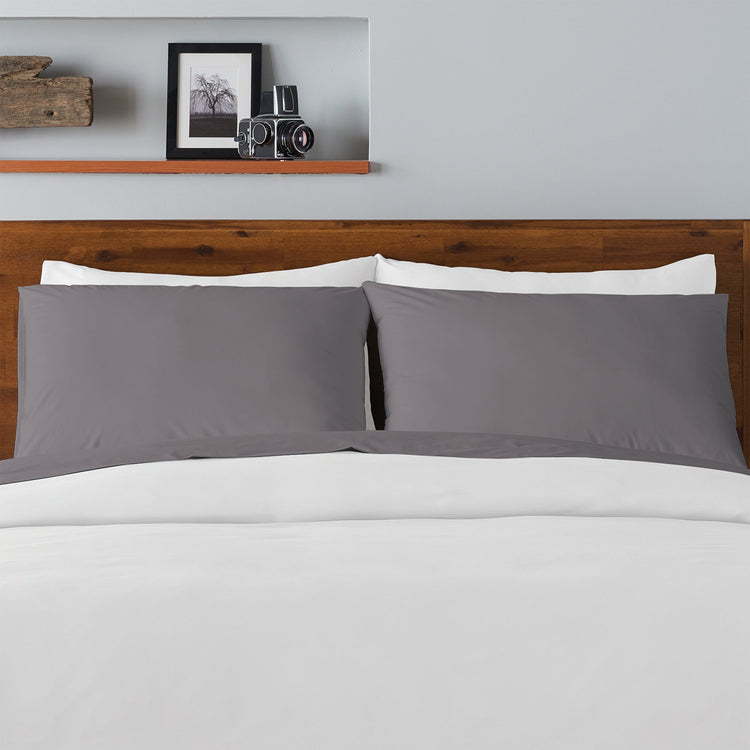 Ella Jayne 500 Thread Count Cotton Sateen 4-Piece Sheet Set - Charcoal