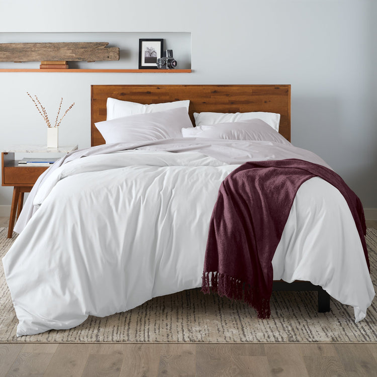 Ella Jayne 500 Thread Count Cotton Sateen 4-Piece Sheet Set - Lilac