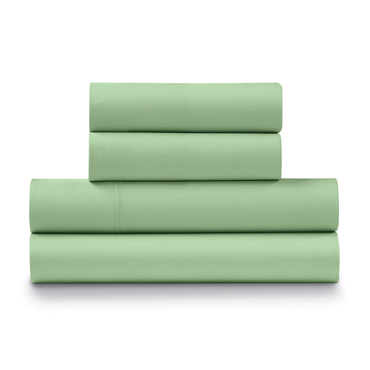Ella Jayne 500 Thread Count Cotton Sateen 4-Piece Sheet Set - Olive