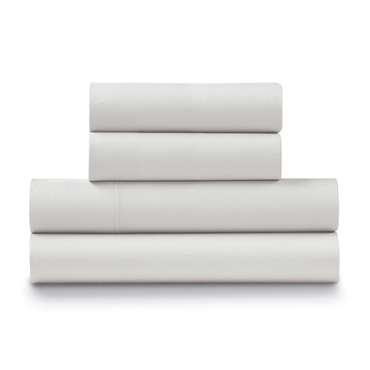 Ella Jayne 500 Thread Count Cotton Sateen 4-Piece Sheet Set - Stone