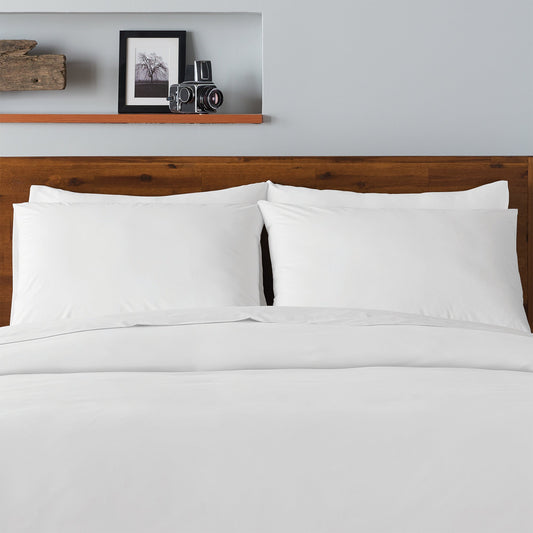 Ella Jayne 500 Thread Count Cotton Sateen 4-Piece Sheet Set - White