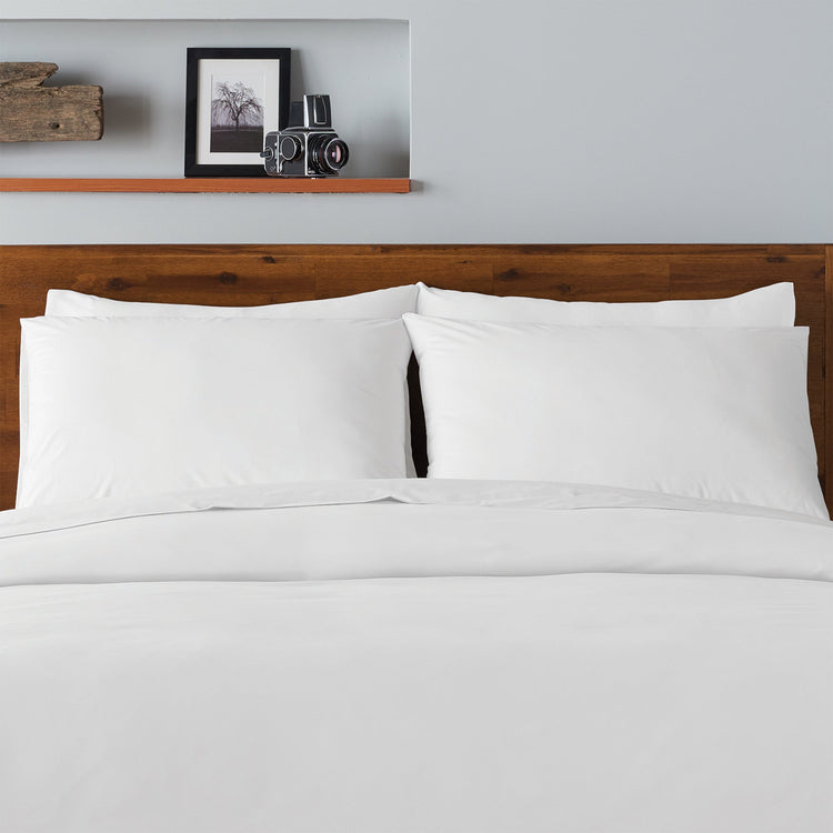 Ella Jayne 500 Thread Count Cotton Sateen 4-Piece Sheet Set - White
