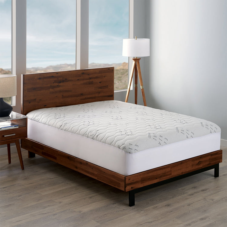 Ella Jayne Bamboo Mattress Protector - White