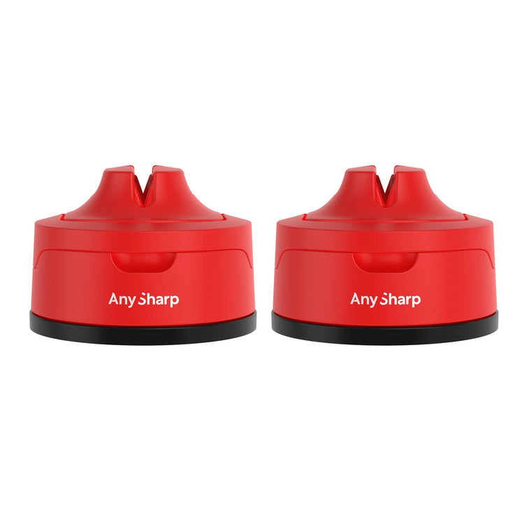 Two redAny Sharp knife sharpener on a white background