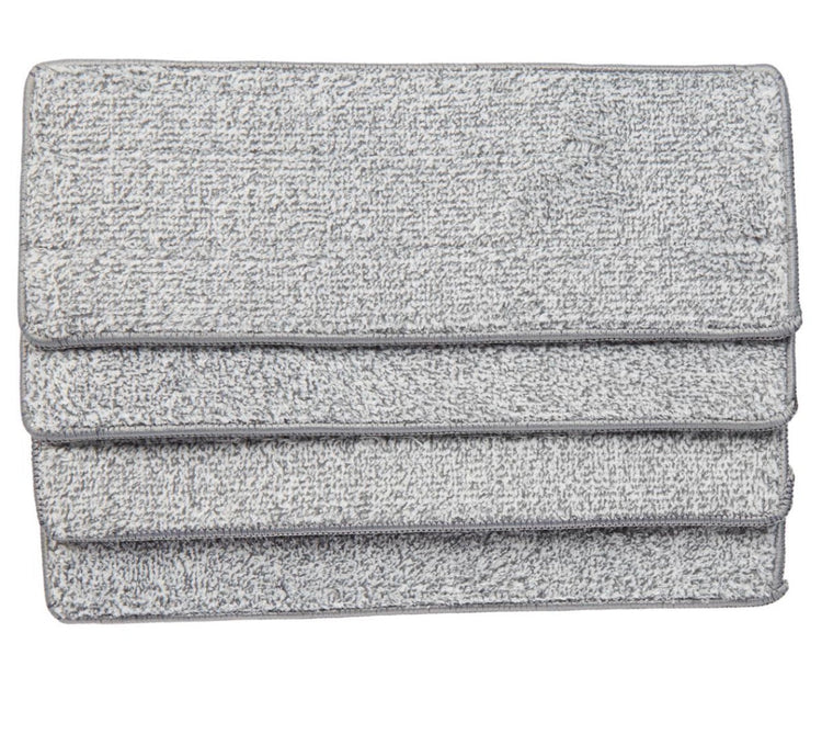 Gray textured clutch bag on a white background