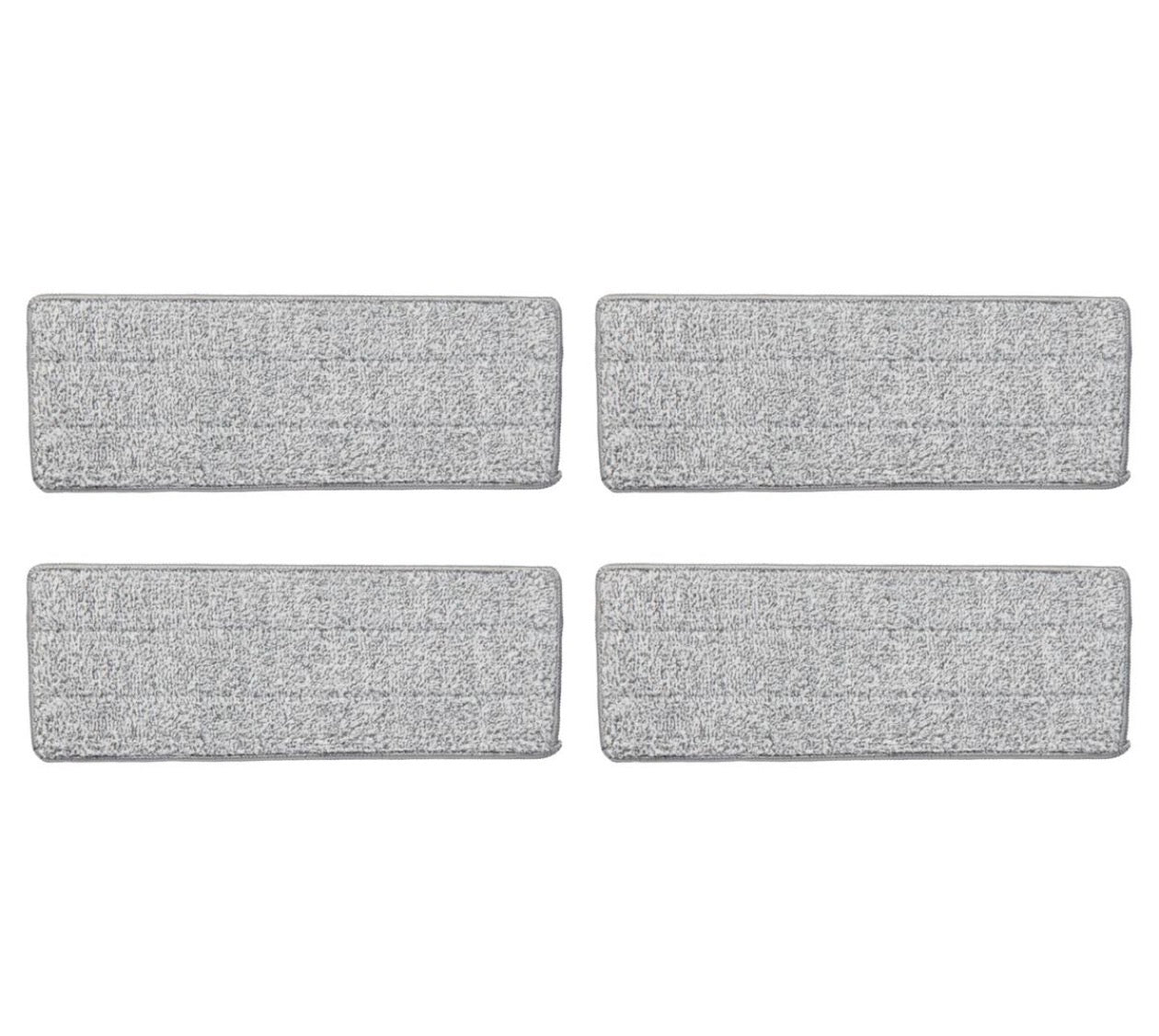 Four rectangular gray stone tiles on a white background