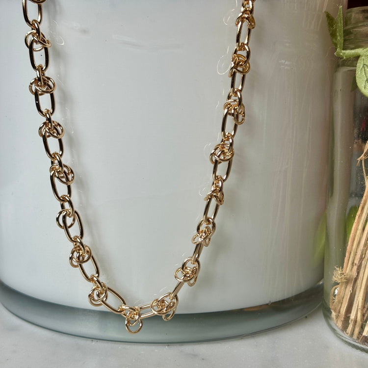 Oval/Circle Link Chain - Gold