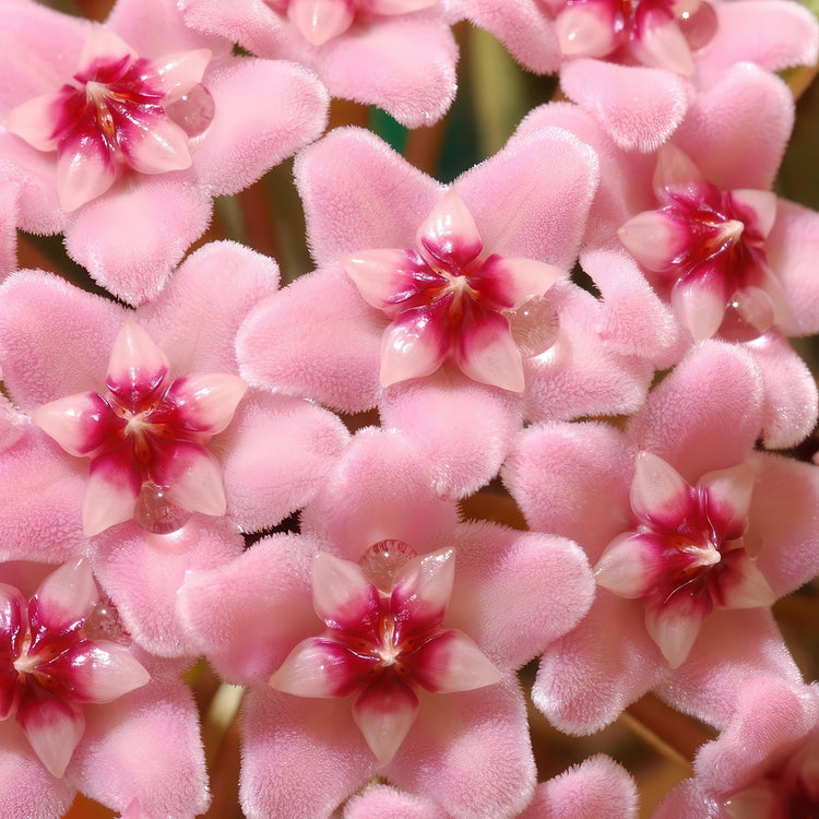 Close-up of pink flowers with a soft focus background