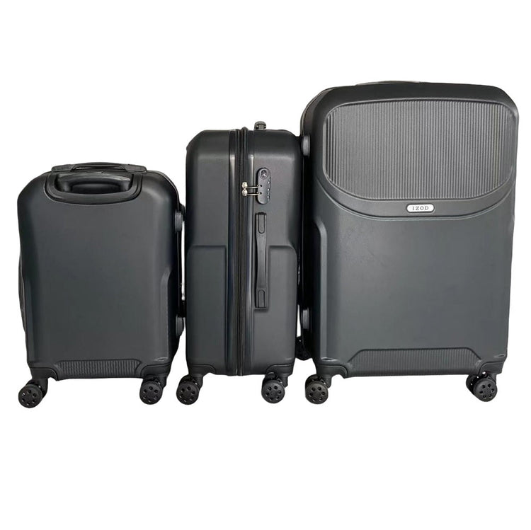 Regina Expandable ABS Hard shell Lightweight 360 Dual Spinning Wheels Combo Lock 28", 24", 20" 3 Piece Luggage Set