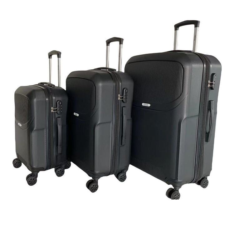 Regina Expandable ABS Hard shell Lightweight 360 Dual Spinning Wheels Combo Lock 28", 24", 20" 3 Piece Luggage Set