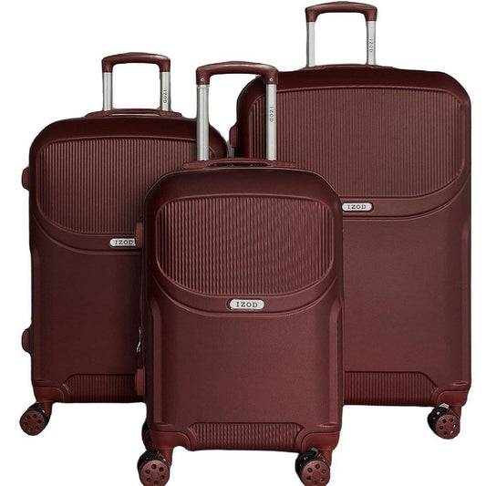 Regina Expandable ABS Hard shell Lightweight 360 Dual Spinning Wheels Combo Lock 28", 24", 20" 3 Piece Luggage Set