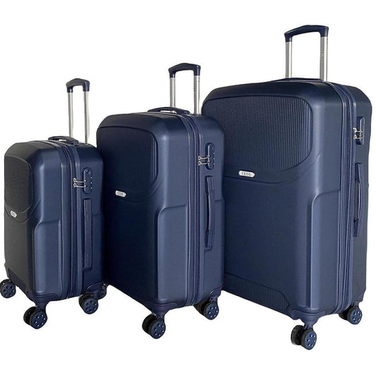 Regina Expandable ABS Hard shell Lightweight 360 Dual Spinning Wheels Combo Lock 28", 24", 20" 3 Piece Luggage Set