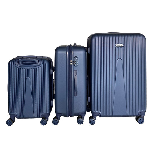 Janisa Expandable ABS Hard shell Lightweight 360 Dual Spinning Wheels Combo Lock 28", 24", 20" 3 Piece Luggage Set