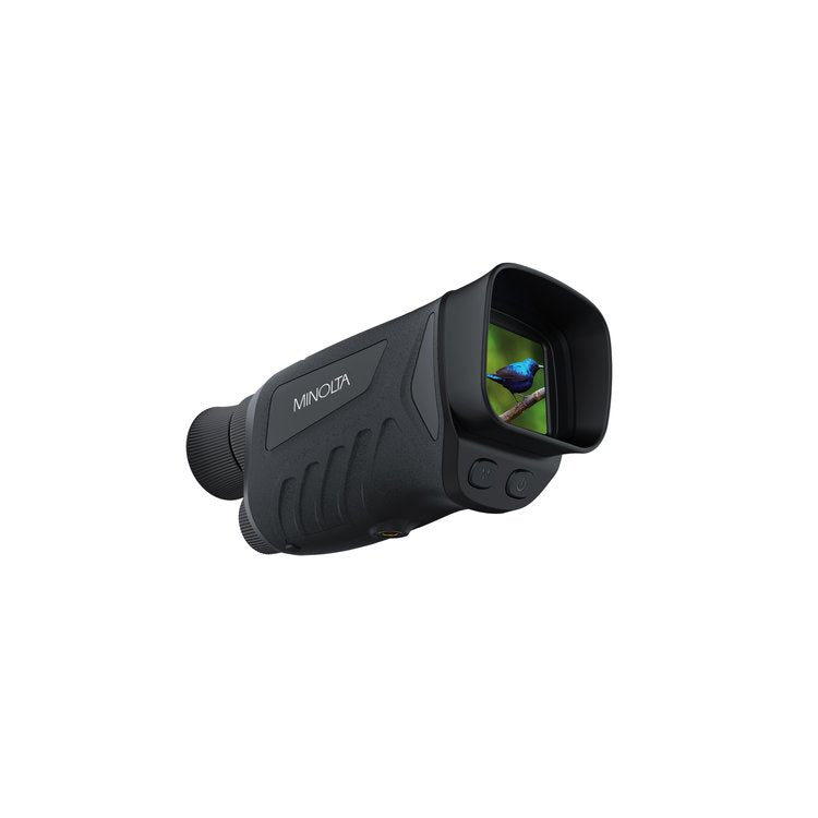 Black Minolta 6x25 4K UHD Digital Monocular with IR Night Vision