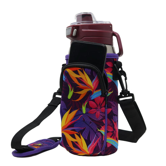 Cross Body Bag Bottle Holder | Rainforest