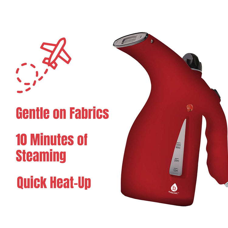 Travel Fabric Care Pack: Lightweight Iron and High-Capacity Steamer