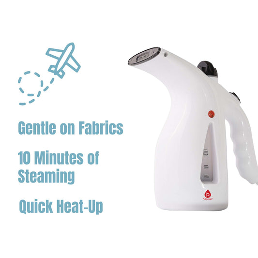 Travel Fabric Care Pack: Lightweight Iron and High-Capacity Steamer