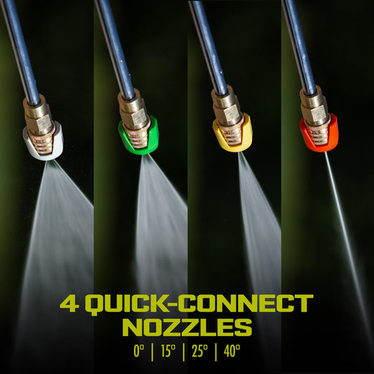 Sun Joe pressure washer with accessories on a white background