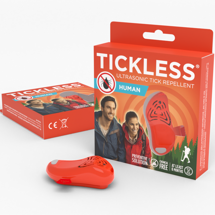 Human - Chemical-free, ultrasonic tick repellent - Orange