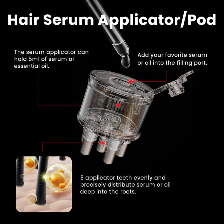 DUO 4-in-1 Scalp/Hair Device & Serum Applicator - Black