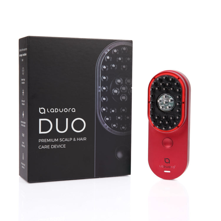 DUO 4-in-1 Scalp/Hair Device & Serum Applicator - Red