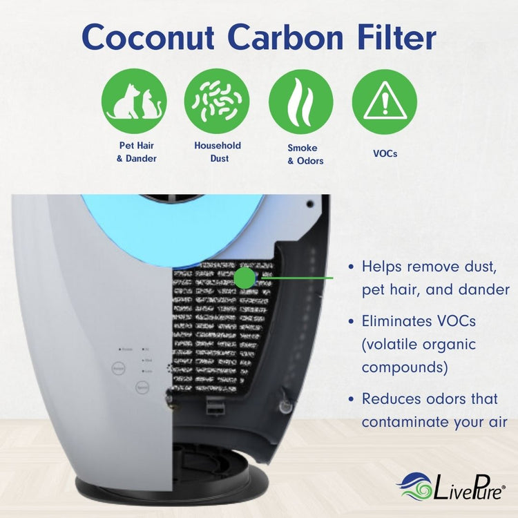 LivePure LP1700 Vortex Air Circulator with filter