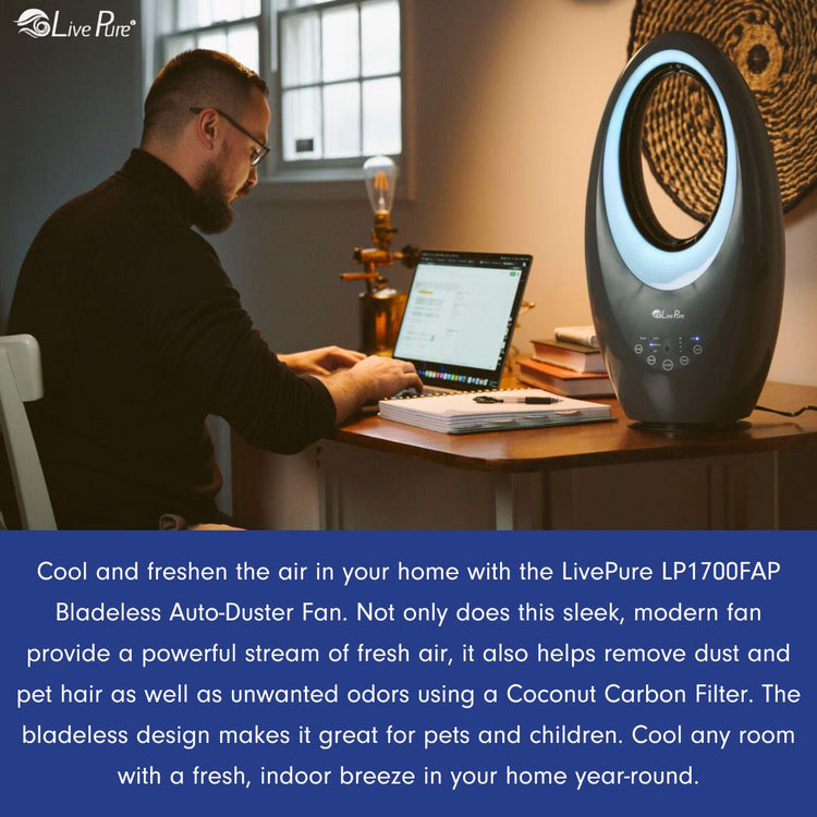 LivePure LP1700 Vortex Air Circulator with filter