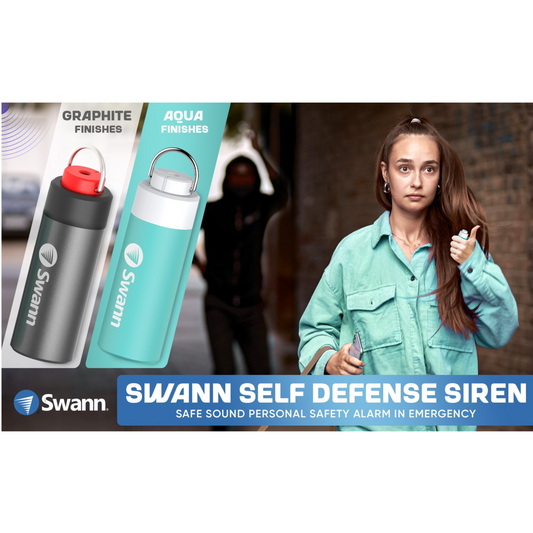 Swann ActiveResponse Mobile Personal Alarm (Bluetooth) - Aqua & Graphite