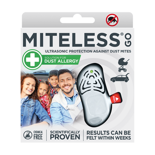 TicklessUSA White MiteLess GO Chemical-Free Dust Mite Repellent sonicguard SonicGuard sonicguardusa SonicGuardUSA tick repeller ultrasonic Tickless TicklessUSA tick and flea repellent safe