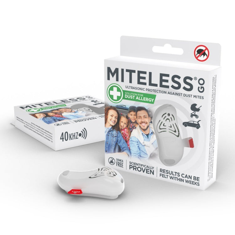 TicklessUSA White MiteLess GO Chemical-Free Dust Mite Repellent sonicguard SonicGuard sonicguardusa SonicGuardUSA tick repeller ultrasonic Tickless TicklessUSA tick and flea repellent safe