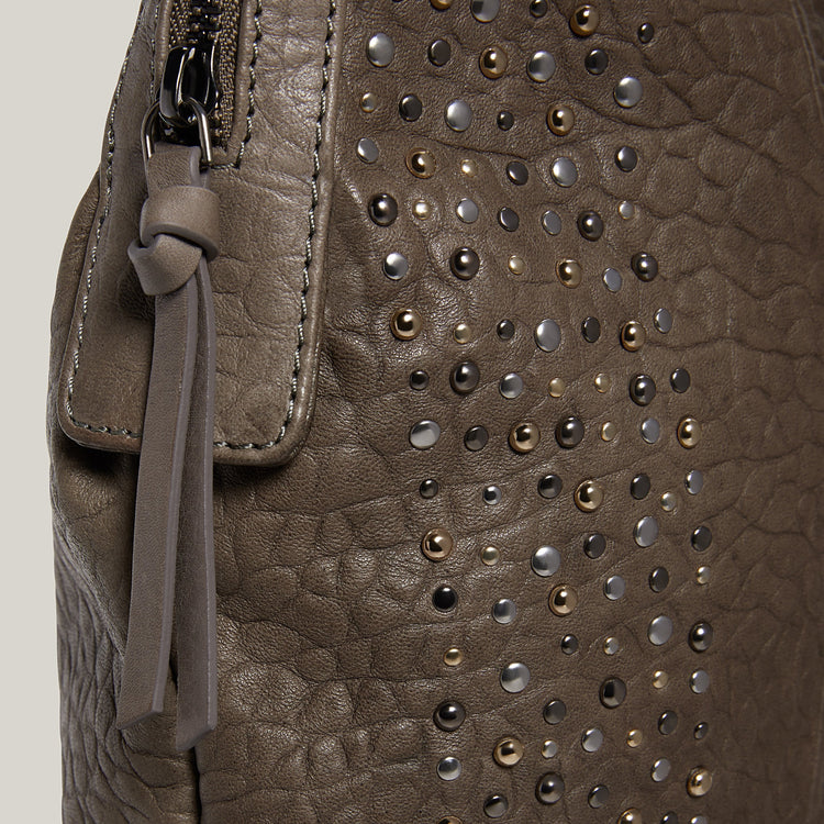 Studded Carryall in Grey