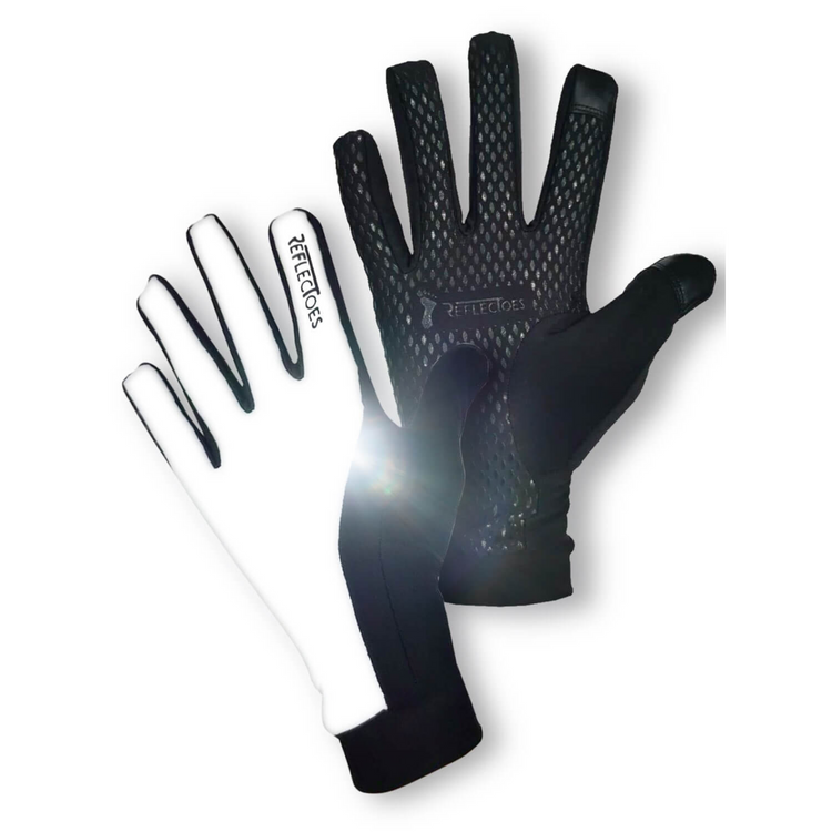 High Visibility Reflective Running Gloves