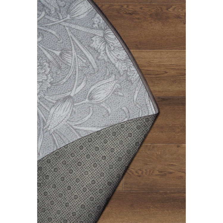 Kalini Floral Grey Washable Rug