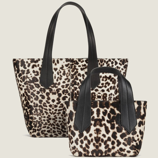 Tab Tote Mini in Snow Leopard