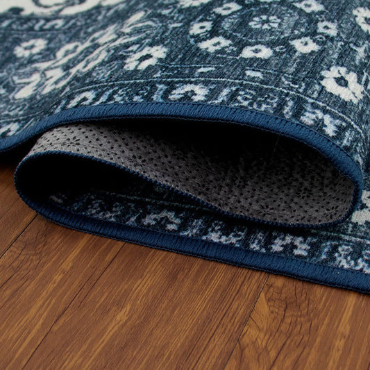 Ramage Blue Washable Rug