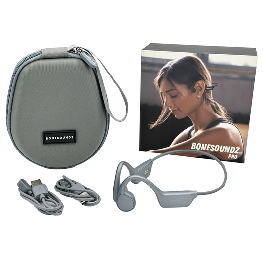 BoneSoundz Pro Waterproof Bone Conduction Headphones with Music Storage