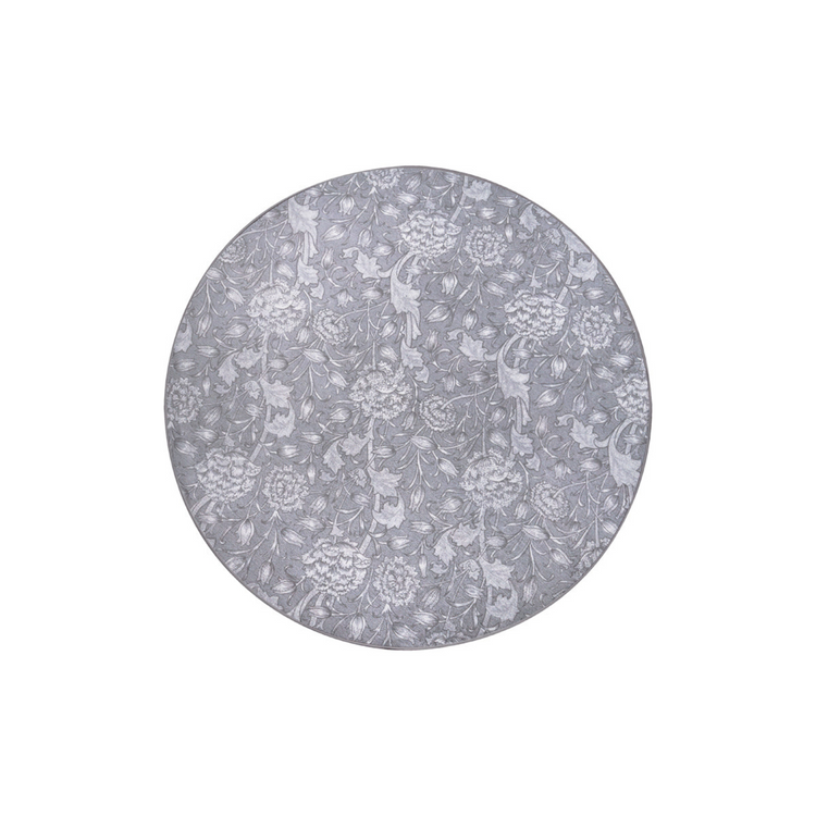 Kalini Floral Grey Washable Rug