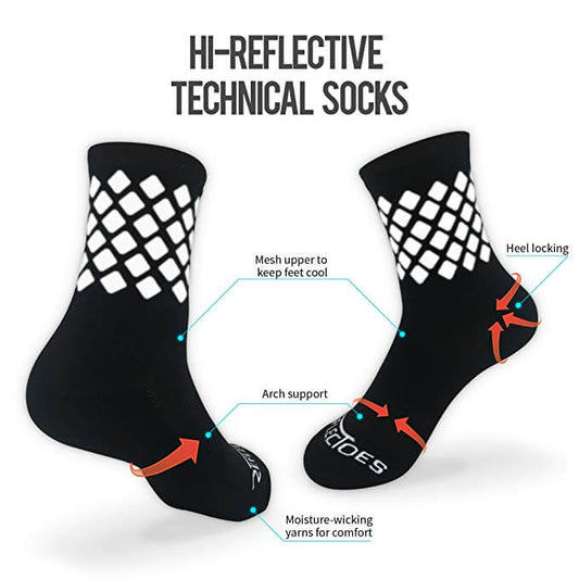 High Reflective Cycling and Running Socks