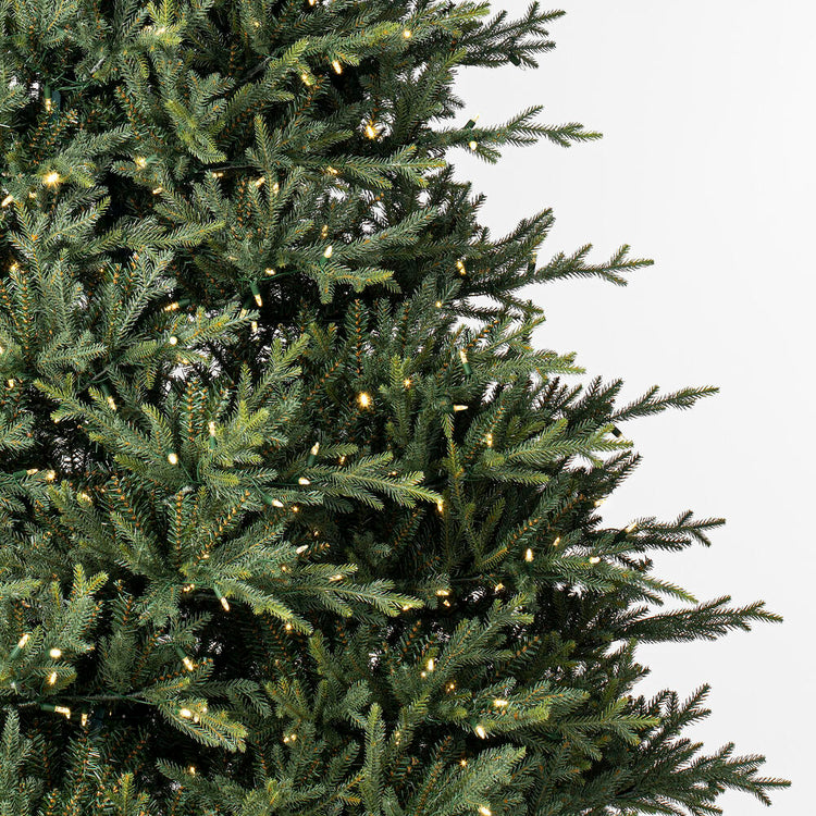 Itasca Fraser Artificial Christmas Tree with Warm White LED Dura-lit Lights - 9.5'
