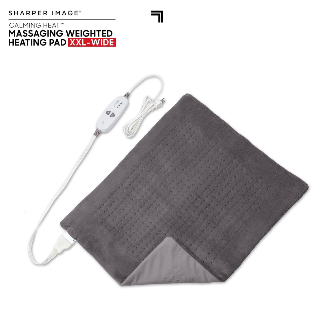 Calming Heat By Sharper Image Weighted Massaging Heating Pad Local