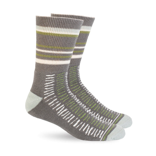 Diabetic Socks - Grey Lines