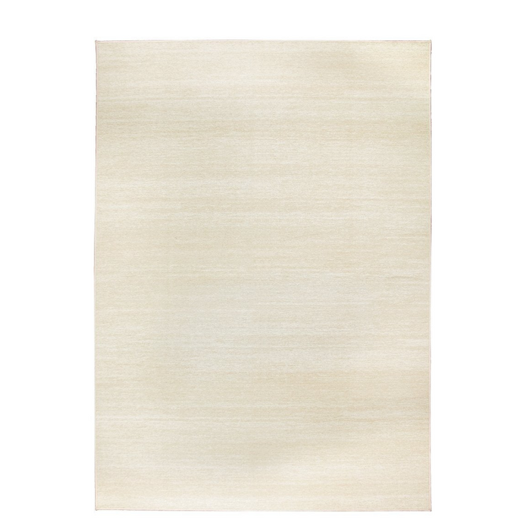 Solid Cream Washable Rug