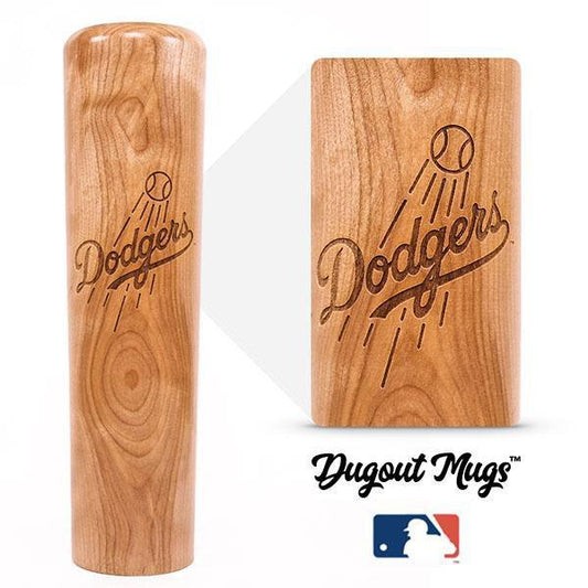 baseball bat mug glass Los Angeles Dodgers