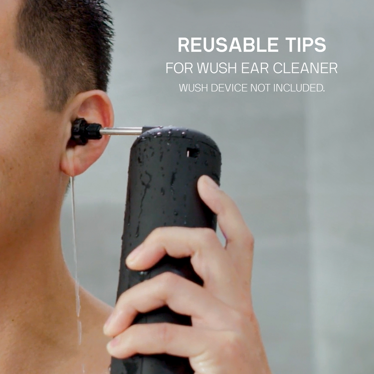 SPECIAL OFFER Ear Cleaner 6 Tips (3 Black Tips, 3 White Tips)