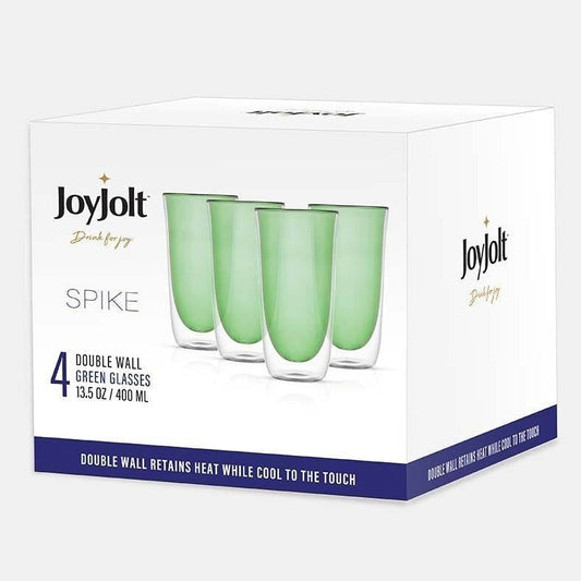 Spike Double Wall Insulated 13.5 oz Glasses, Set of 4