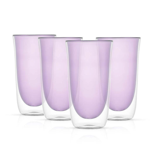 Spike Double Wall Insulated 13.5 oz Glasses, Set of 4