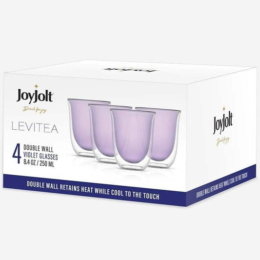 Levitea Double Wall Insulated 8.4 oz Glasses, Set of 4