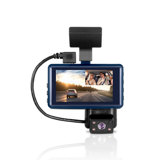 1080p HD Dash Camera with 3 Inch Screen and Interior Camera