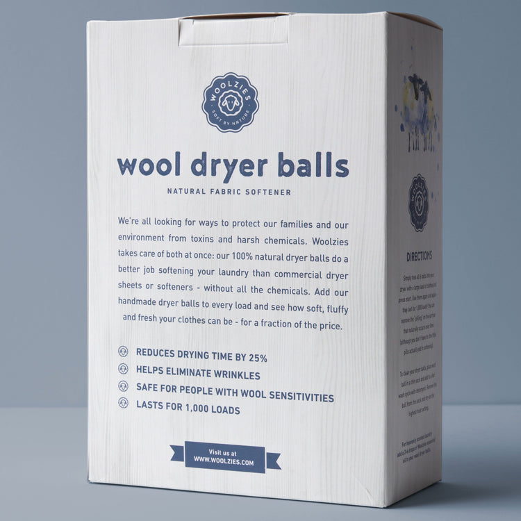 Wool Dryer Balls Set of 6 + 3 Essential Oils