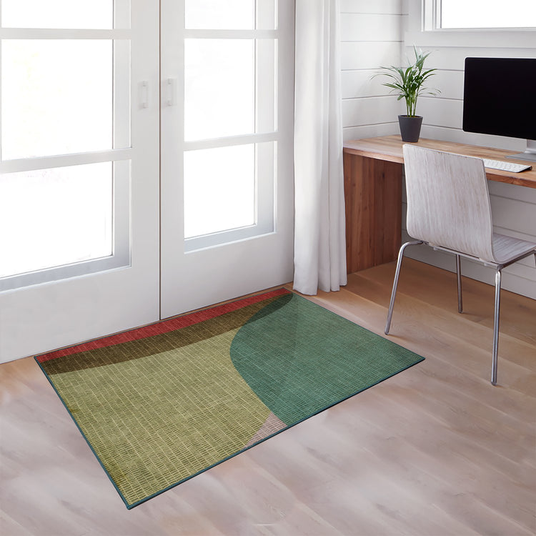 Cove Green Washable Rug